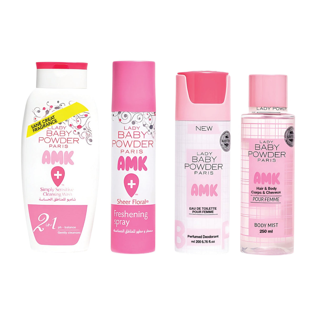AMK Lady Baby Powder Simply Sensitive Set