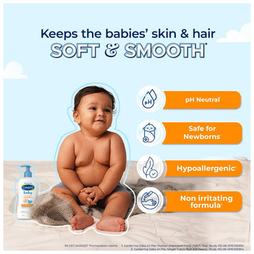 Cetaphil Baby Body Wash and Shampoo with Organic Calendula 400ml