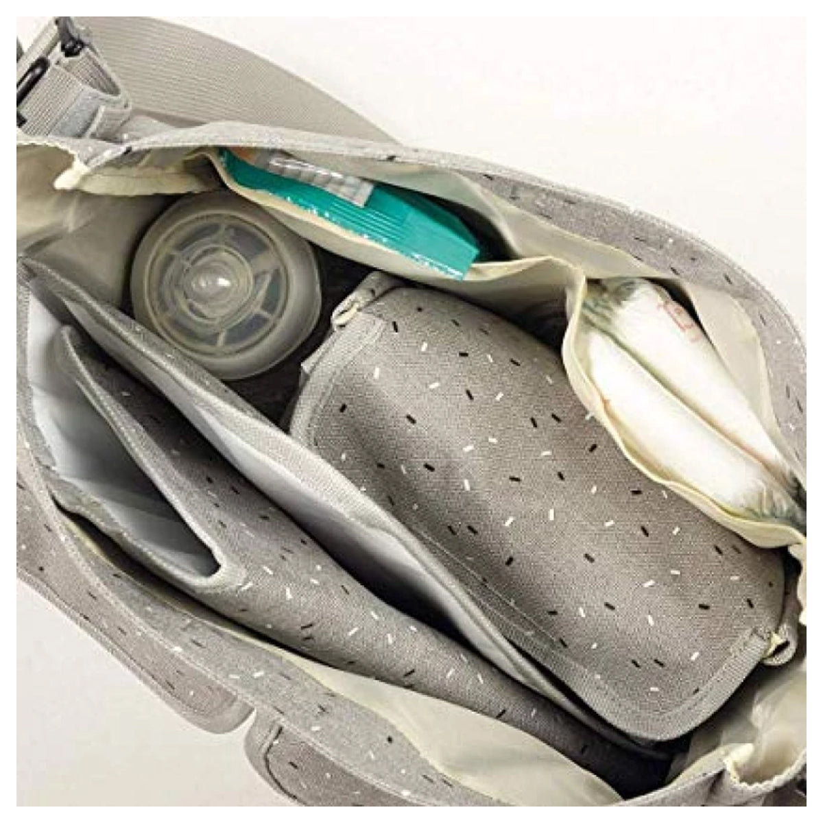 Pasito A Pasito Changing Bag Confetti Grey