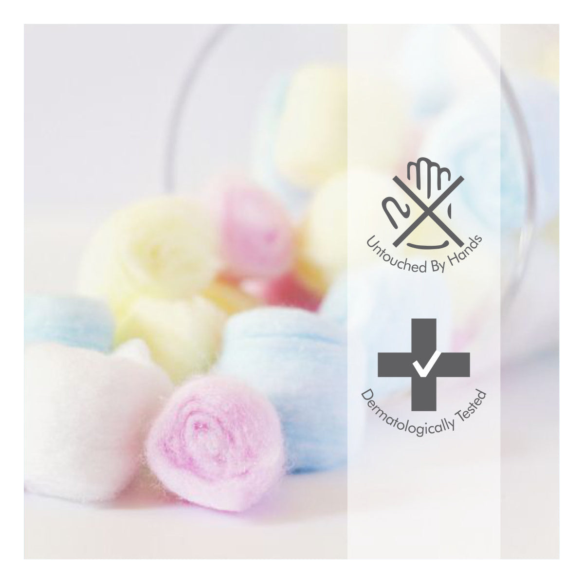 Tulips Colored Cotton Balls 120pcs