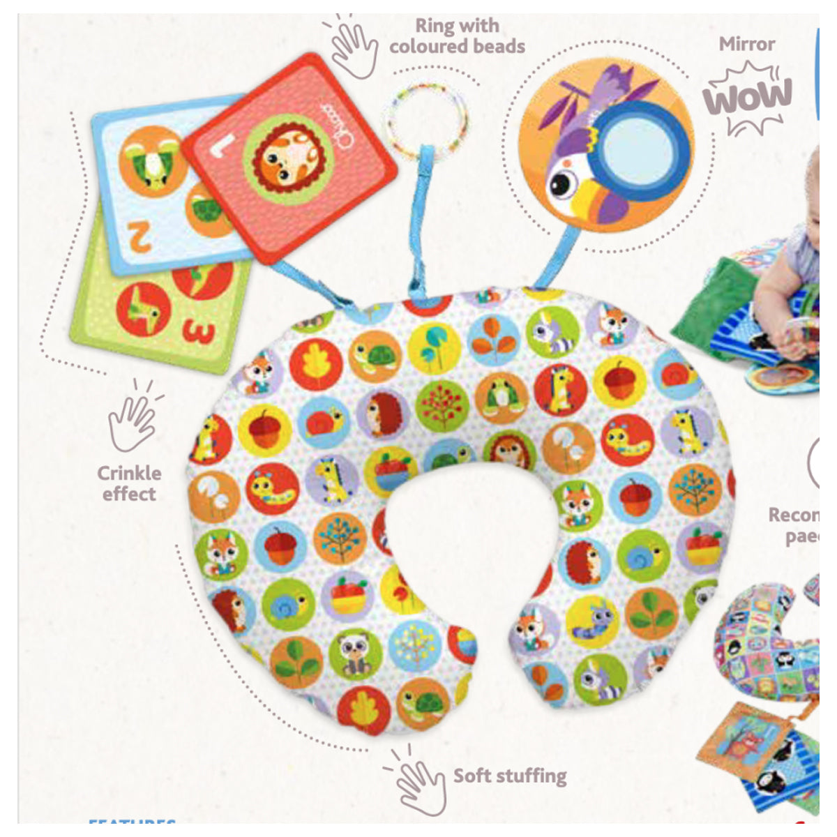 Chicco New Magic Forest Animal Tummy Time