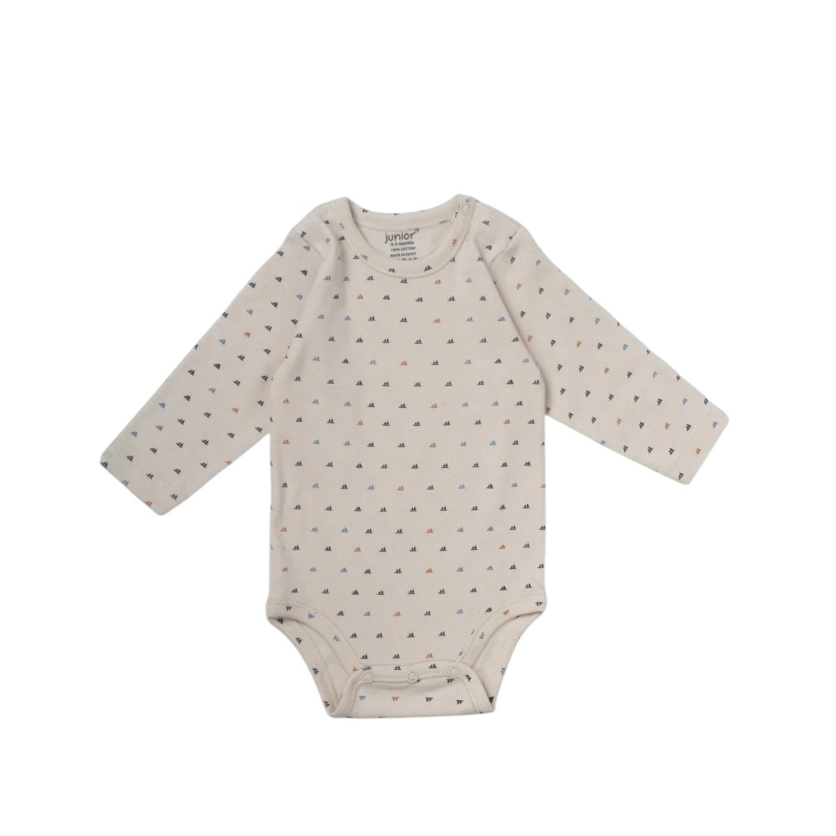 Junior Bodysuit Long Sleeve Sea Waves 18-24m