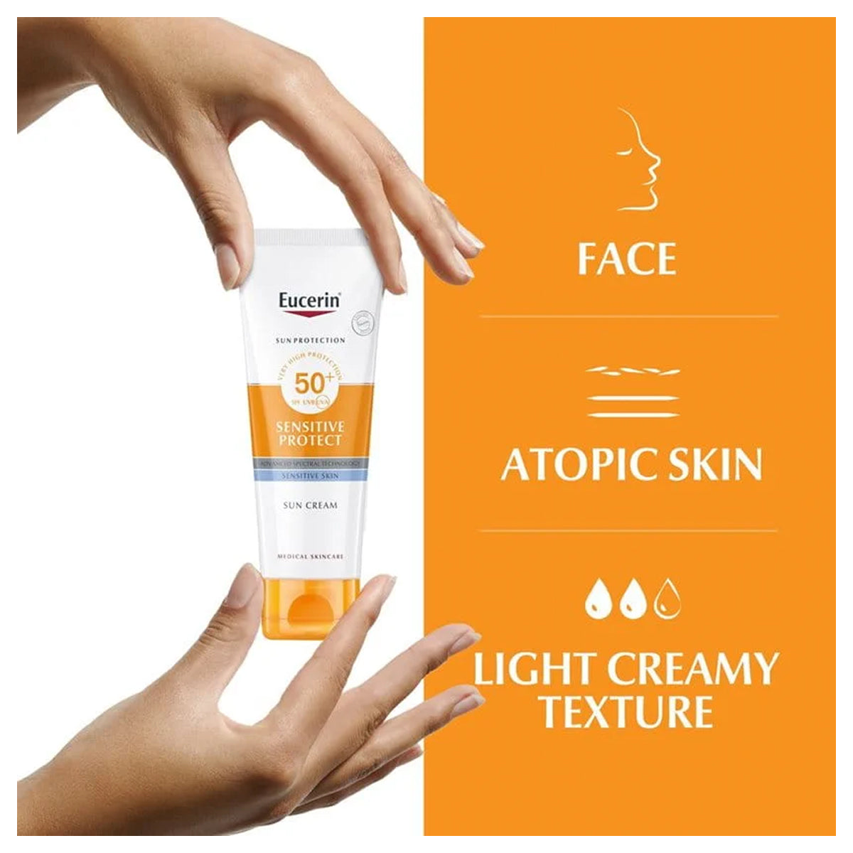 Eucerin Sensitive Protect Sun Cream Spf50+ 50ml