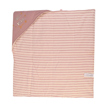 Junior Pink Stripe Printed Blanket