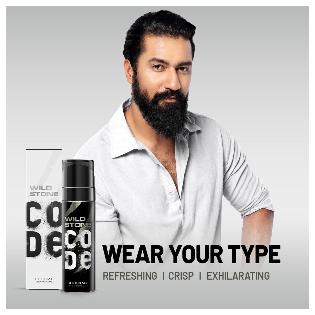 Wild Stone Code Chrome Body Perfume Spray for Men 120ml