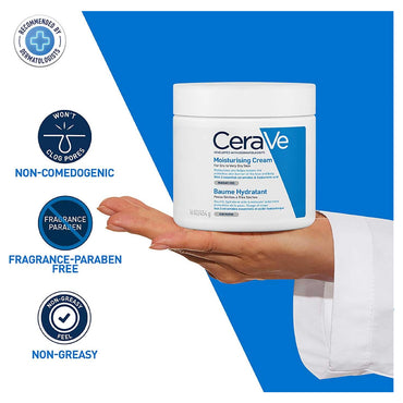 Cerave Moisturizing Cream For Dry To Very Dry Skin With Hyaluronic Acid 454g
