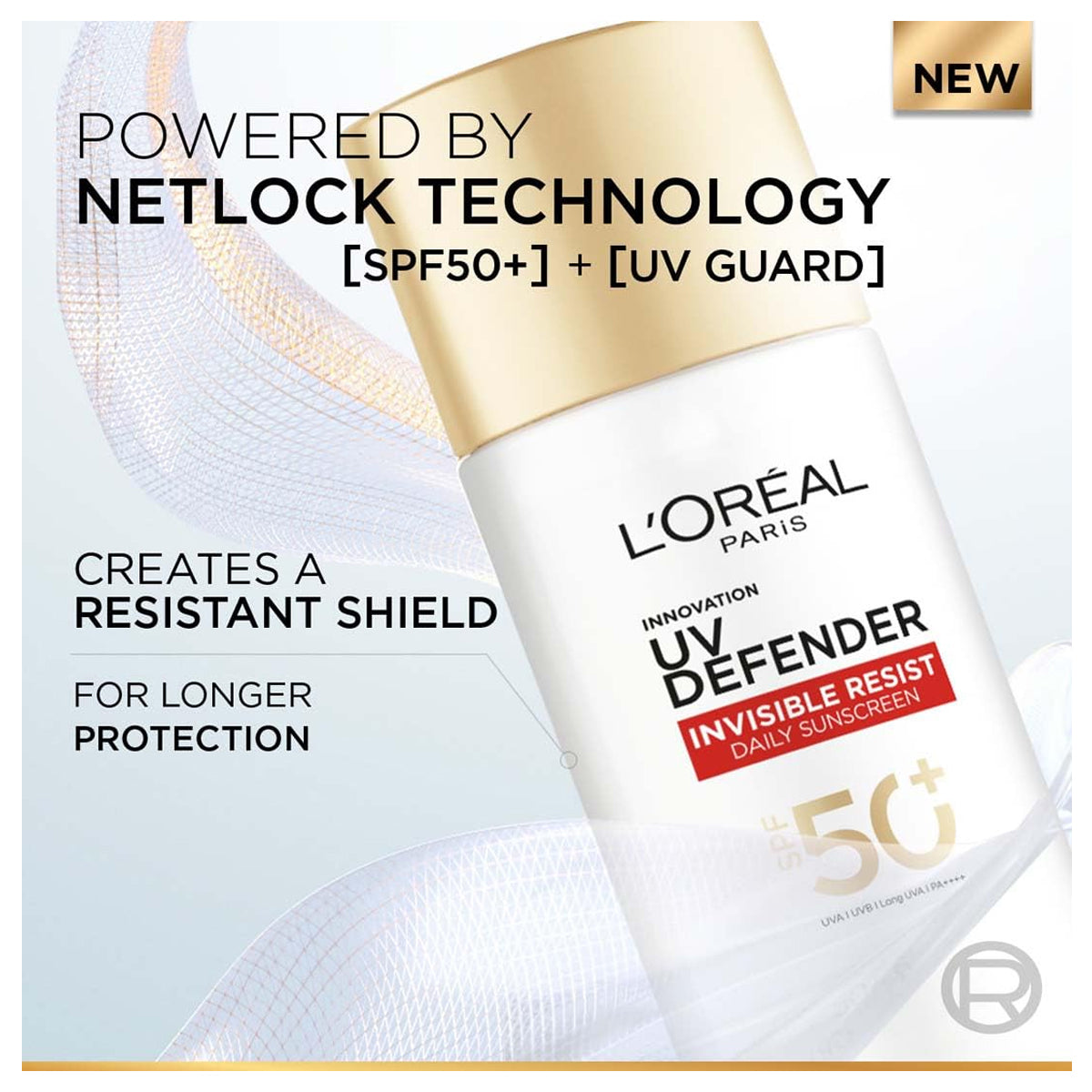 L'Oreal Paris UV Defender مقاومة غير مرئية يوميًا 50SPF واقية من الشمس 50 مل.