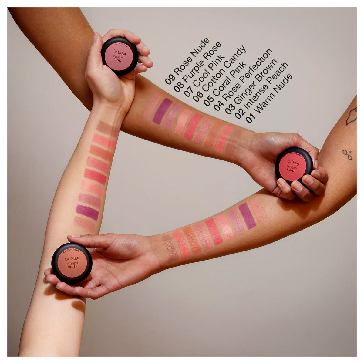 Isadora Perfect Blush 01 Warm Nude