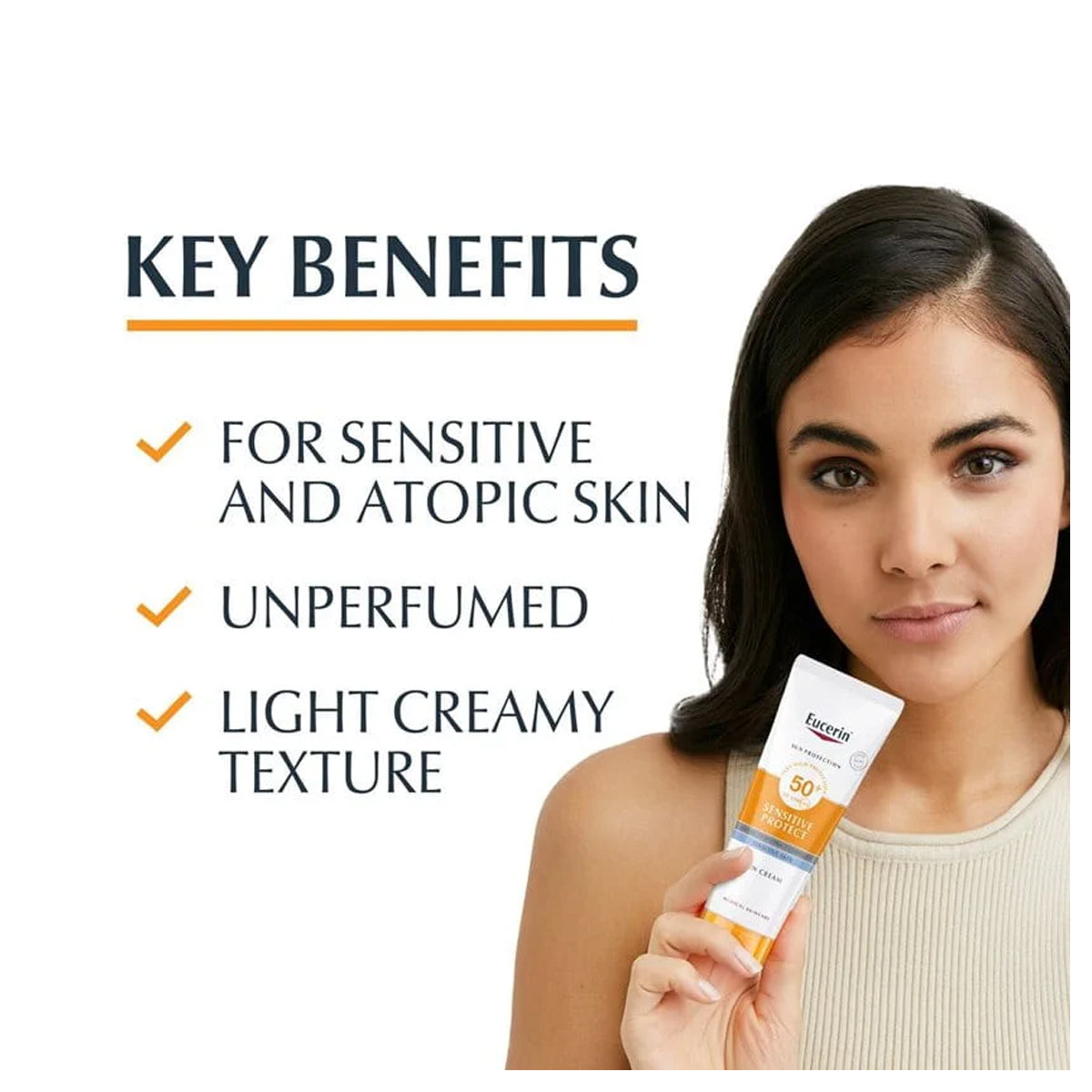 Eucerin Sensitive Protect Sun Cream Spf50+ 50ml