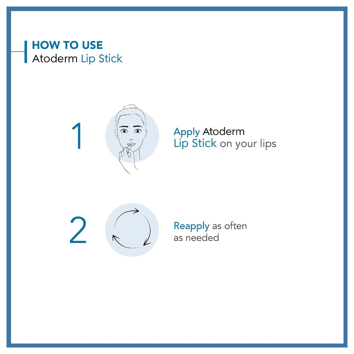 Bioderma atoderm ترطيب عصا الشفاه