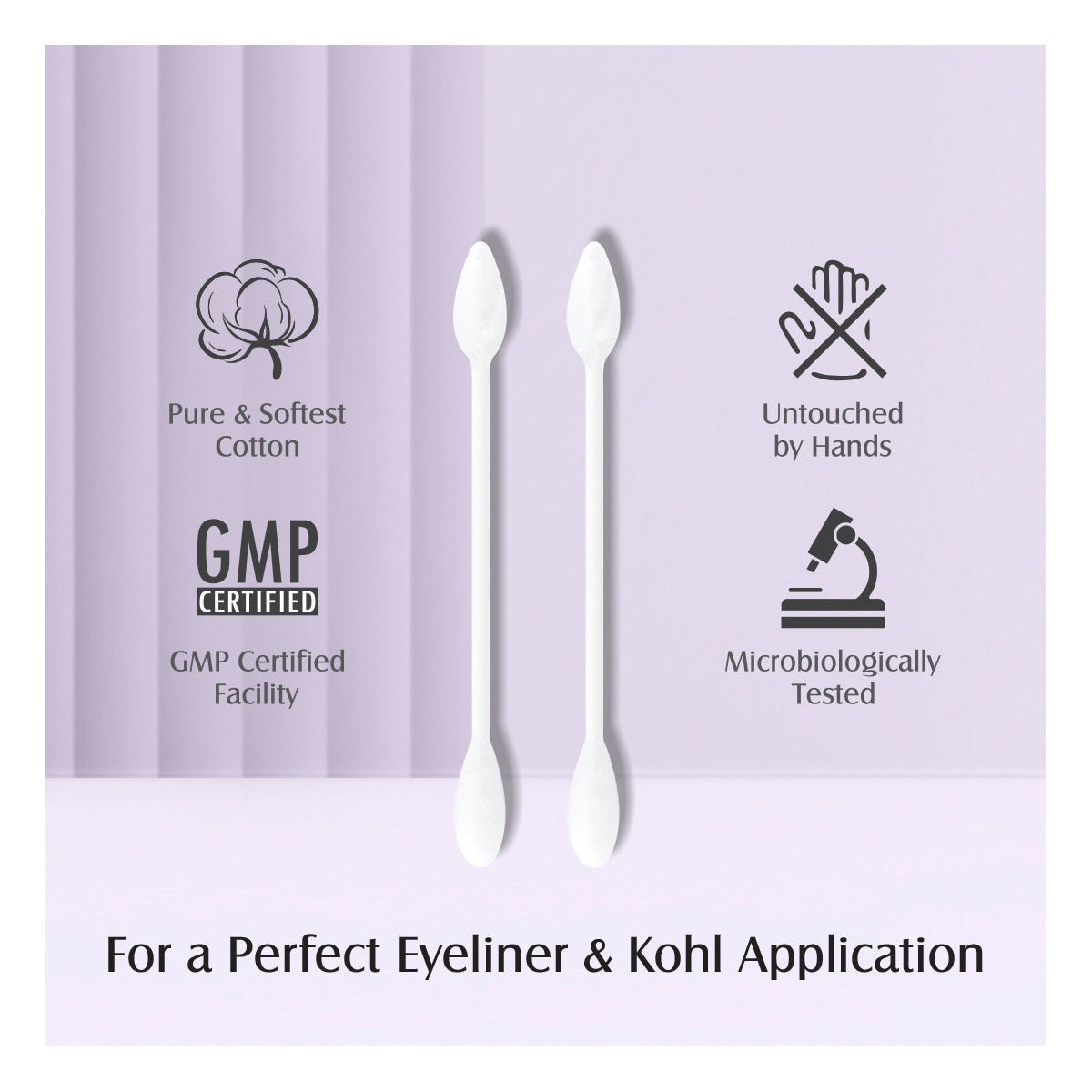 Tulips Make Up Cotton Swabs 80pcs