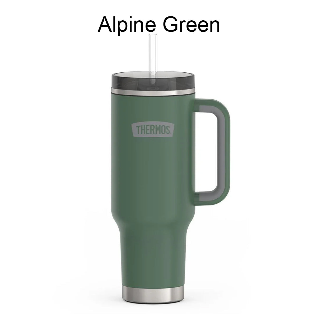 Thermos TS1802GT Stainless Steel Vacuum Insulated Travel Mug with Dual Function Lid/Straw,1200ml