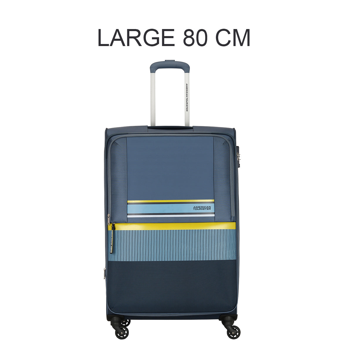 American Tourister Auriga Soft Cabin Luggage Trolley Bag Blue