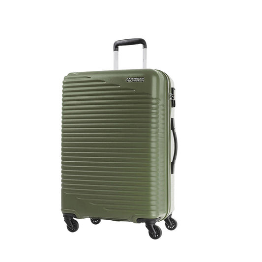 American Tourister Sky Park Hard Shell Spinner Trolley Bag Olive Green
