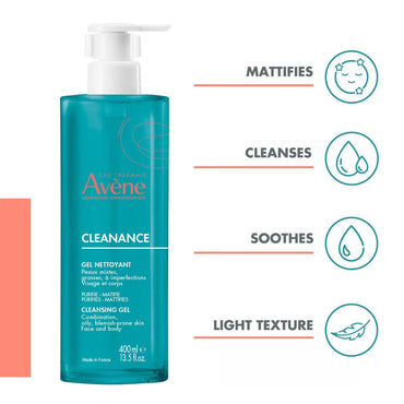 Avene Cleanance Gel Cleanser 400ml