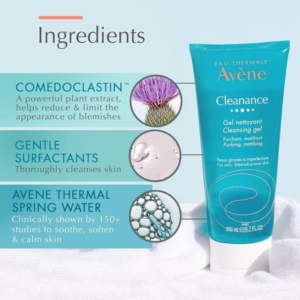 Avene Cleanance Cleansing Gel Tube 200ml