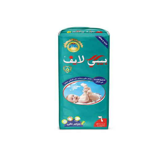 بيبي لايف (مقاس 6، +18 كجم، 32 حفاضة)