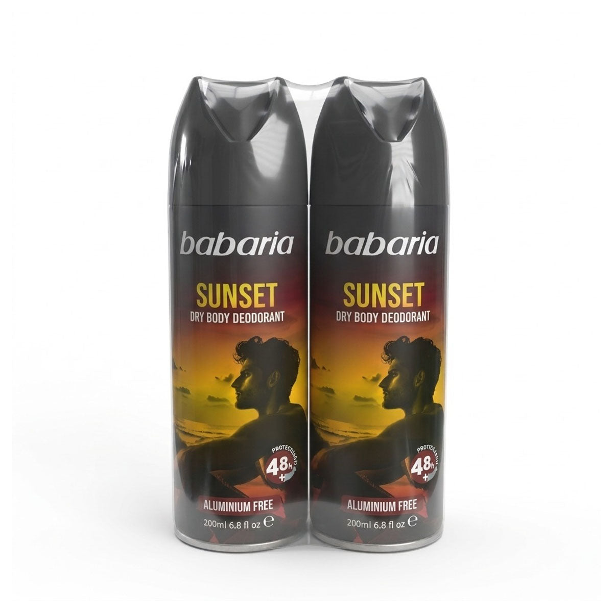 Babaria Body Spray Deodorant Sunset - Men 2 x 200ml Offer