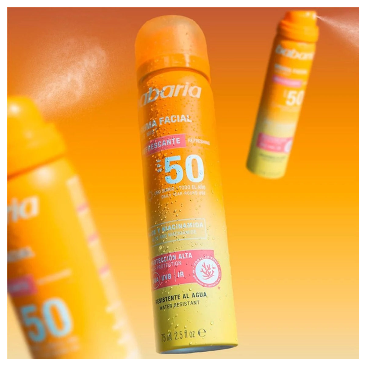 Babaria Sunscreen Facial Mist Spf50 Spray 75ml