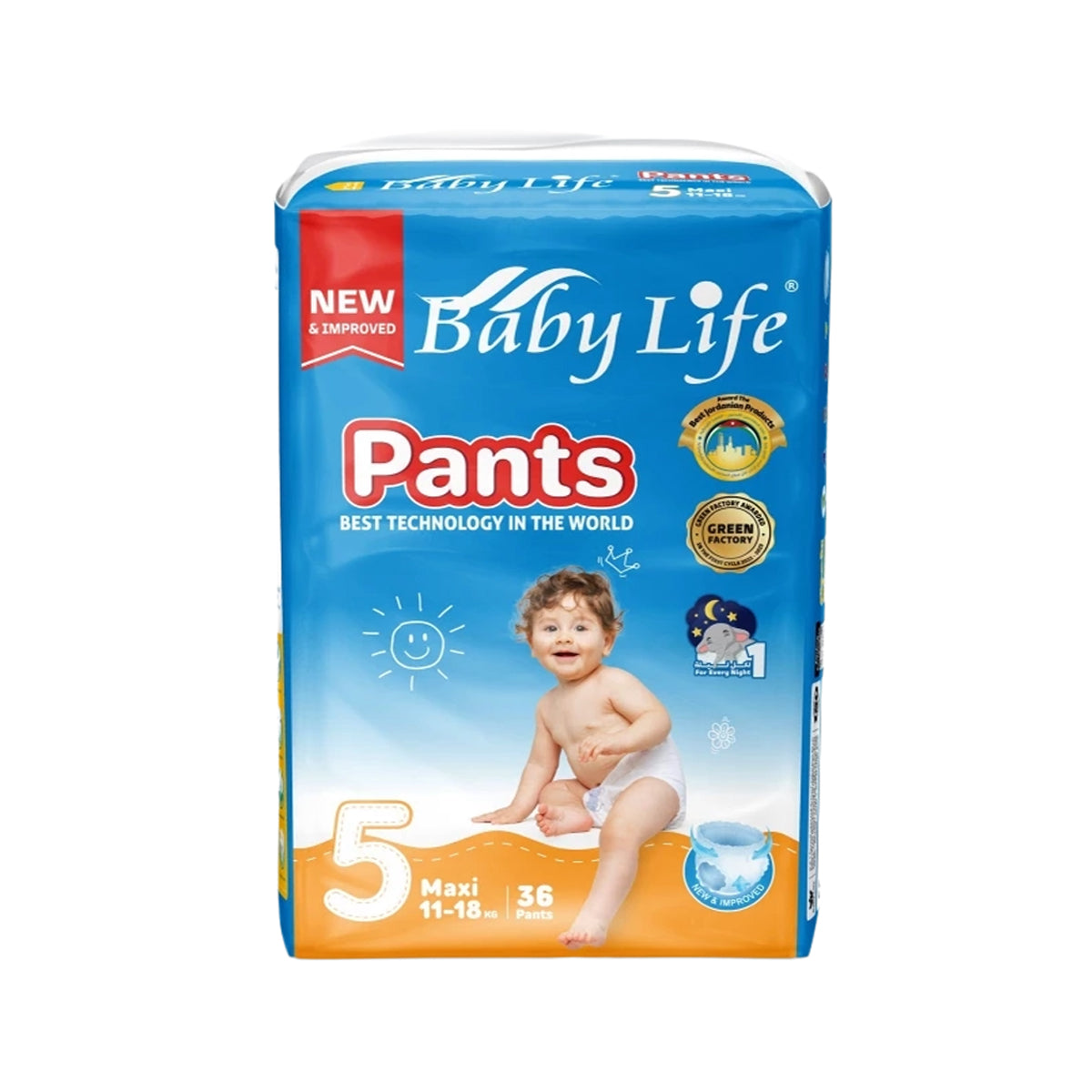 Baby Life (Size 5, 11-18 Kg, 36 Pants)