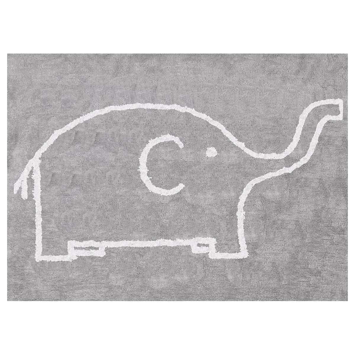 Baby Aratextil Carpet Cotton Elefante Grey/white 120*160
