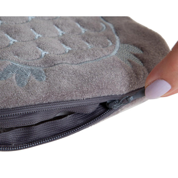 Babyjem Cherry Seeds Filled Velvet Colic Pillow Owl Gray