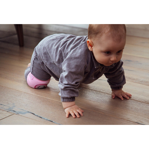 أكمام الركبة الزاحفة من بيبي جيم باللون الوردي