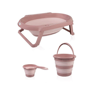 طقم حمام بيبي جيم القابل للطي، 3 قطع