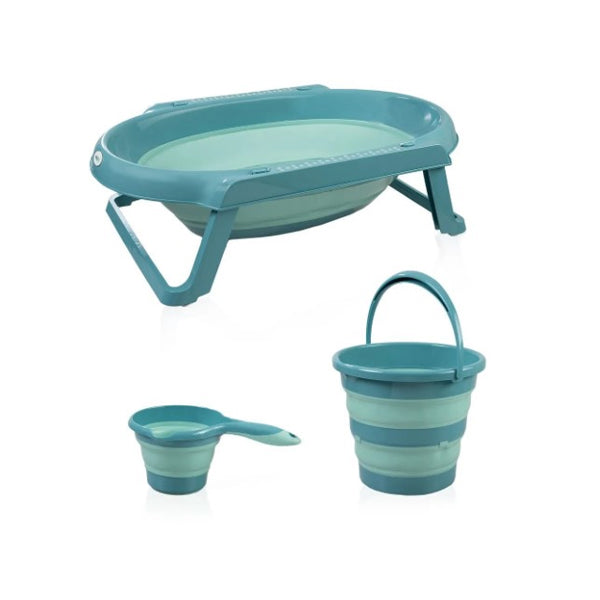طقم حمام بيبي جيم القابل للطي، 3 قطع