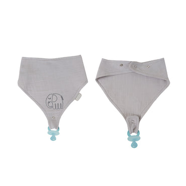 Babyjem Muslin Bib With Pacifier Hanger