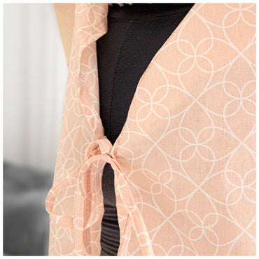 مريلة رضاعة بيبي جيم مع جيب باللون الوردي