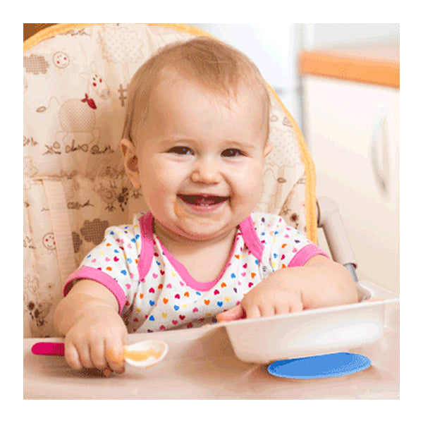 طبق بيبي جيم أزرق مفرغ من الهواء