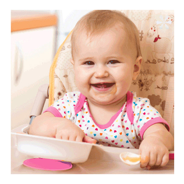 طبق فراغ بيبي جيم باللون الوردي