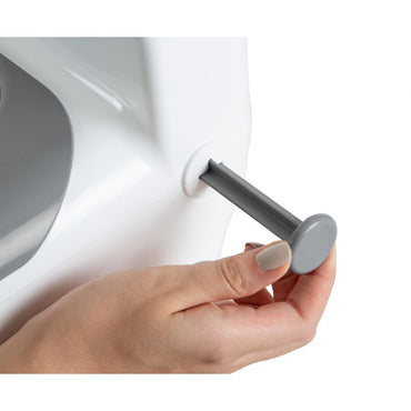 بيبي جيم للتدريب على استخدام المرحاض مع صوت تدفق، أبيض