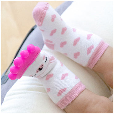 Babyjem Teehter Sock For Boys (06/12 Months) Pink