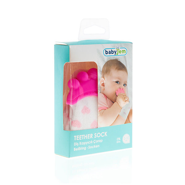 Babyjem Teehter Sock For Boys (06/12 Months) Pink