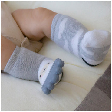 Babyjem Teehter Sock For Boys (06/12 Months) Grey