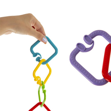 علاقة ألعاب بيبي جيم - 5 قطع مربعة