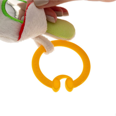 لعبة بيبي جيم المهتزة على شكل فيل للأطفال بأذن حمراء وخضراء