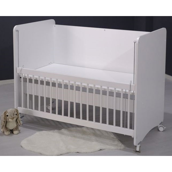 Babywhen Mother Side Crib With Wheels White (Bw 1065)