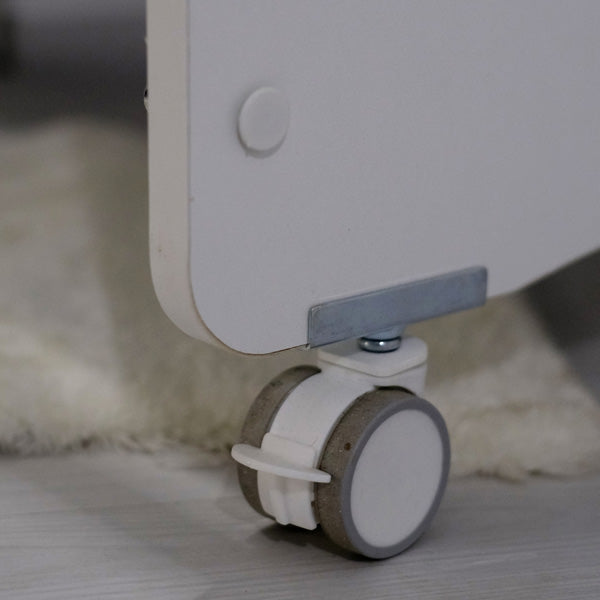 Babywhen Mother Side Crib With Wheels White (Bw 1065)