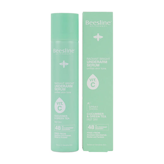 Beesline Radiant Bright Underarm Serum Cucumber & Green Tea 48hr 150ml
