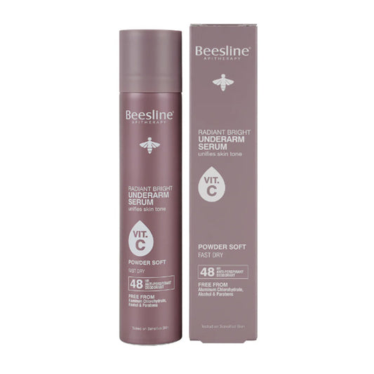 Beesline Radiant Bright Underarm Serum Powder Soft 48hr 150ml