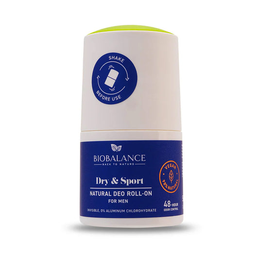Bio Balance Dry & Sport Natural Deodorant Roll-On For Men 50ml