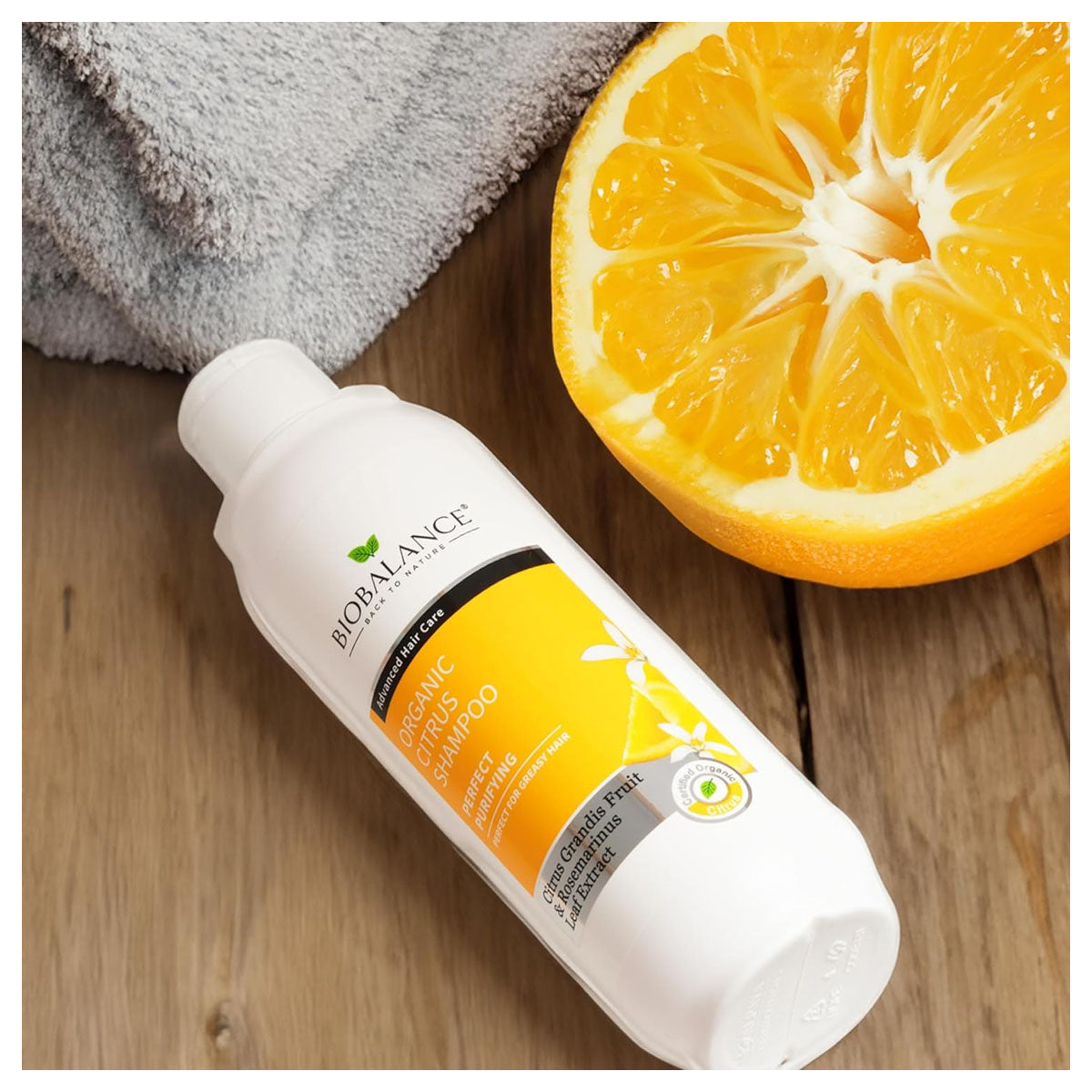 Bio Balance Organic Citrus Purifying Shampoo 330ml + Free Shower Cap