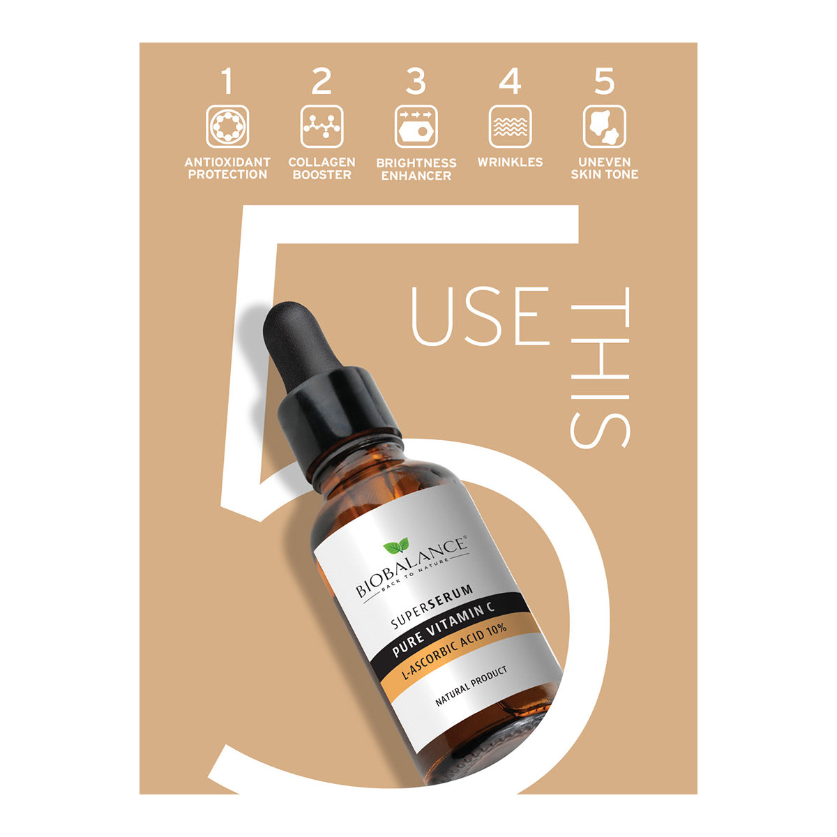 Bio Balance Pure Vitamin C L-ascorbic Acid 10% 30ml