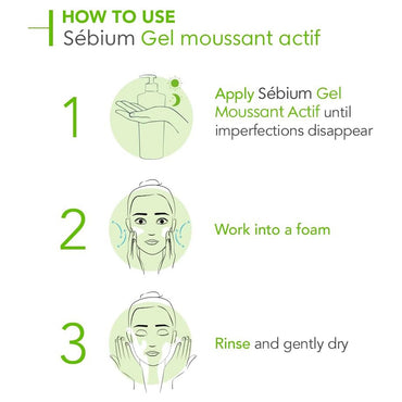 بيوديرما سيبيوم جل موسانت أكتيف (حمض الساليسيليك + حمض الجليكوليك) 200 مل + جل سيبيوم مجاني 45 مل