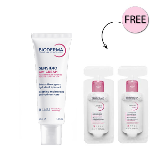 Bioderma Sensibio Ar+ Visible Redness Reducing Care 40ml + 2 Free Bioderma Sensibio H2o 10ml
