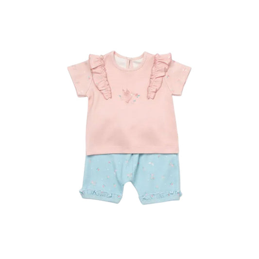 مجموعة بي أورجانيك أولويز هابي القصيرة المكونة من قطعتين (12-18 شهرًا)