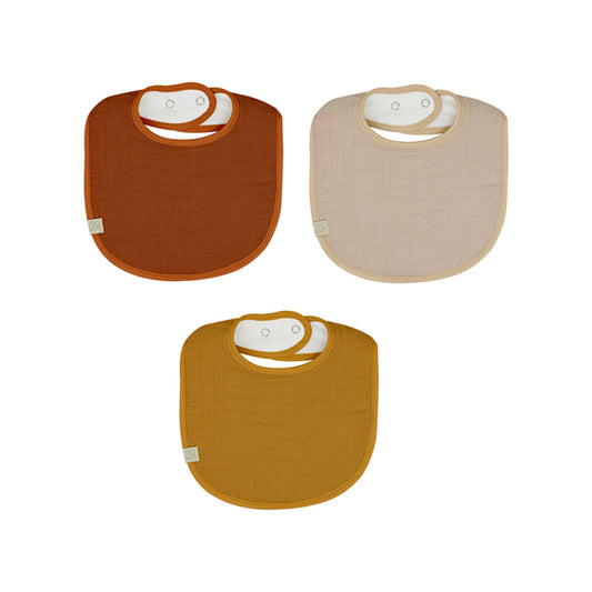 Bistyle Organic Muslin Bib (0-24 M) Colored